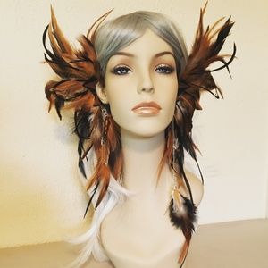 Wood Nymph Feathered Ear Wraps